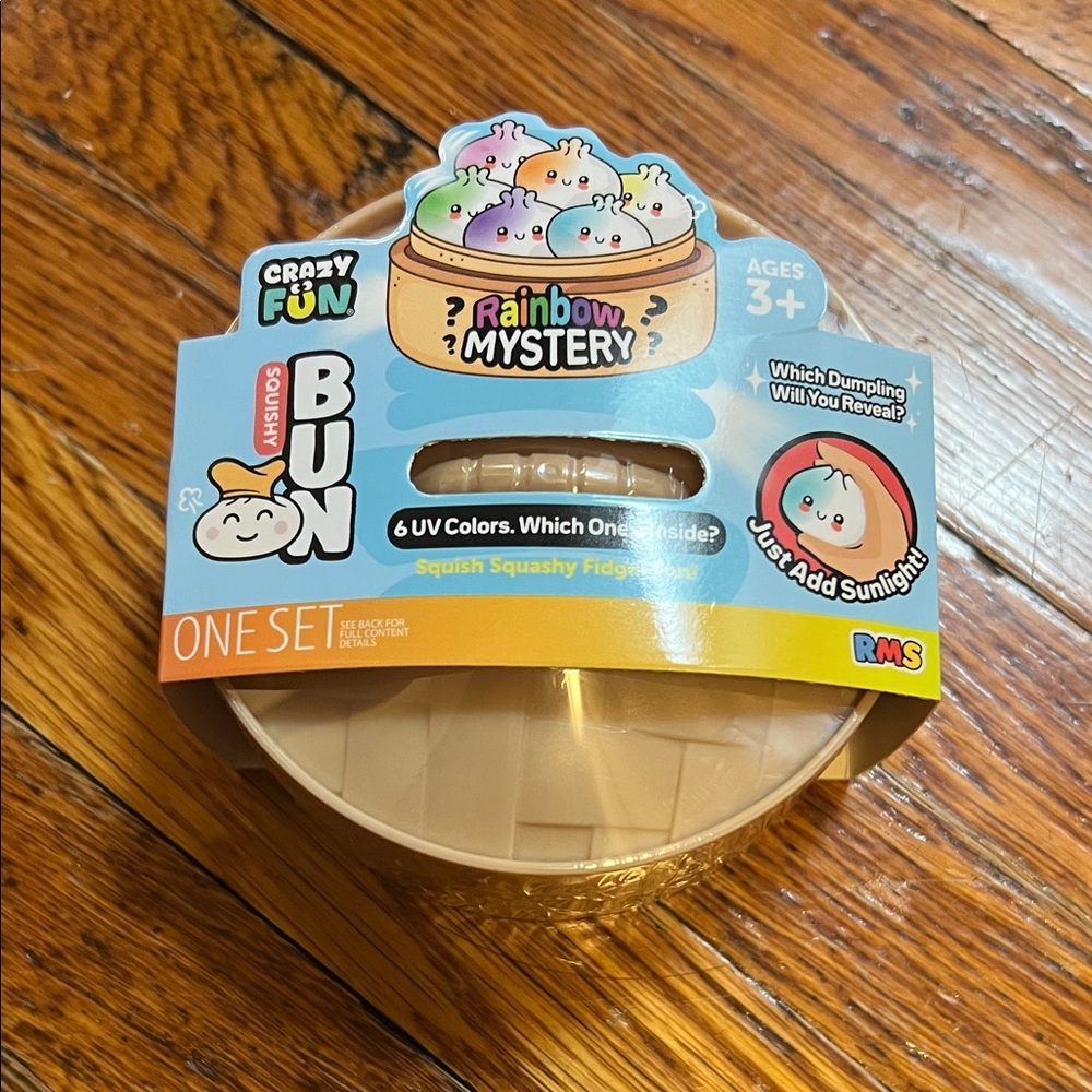 Crazy Fun Rainbow Mystery Squishy Bun dumpling  - NWT